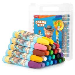 DELI Масляная пастель EC20124 Color Kids шестигр. 24цв. пл.кор