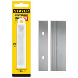 STAYER 100 мм, 5 шт, сменное лезвие для скребка 08515 (08515-S5)