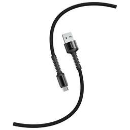 SMARTBUY (iK-12-S26b) S26 MicroUSB черный.,3 А,QC,нейл.,1м