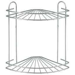 РОССИЯ RUS-385017-2 Zn Полка для ванной 2-ярусная угловая