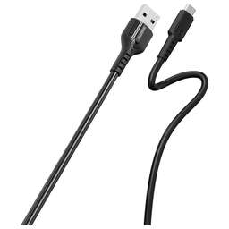 SMARTBUY (iK-12-S33b) S33 MicroUSB черный, 4 А, мощь, TPE, 1 м