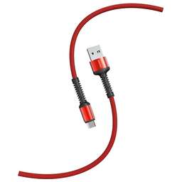 SMARTBUY (iK-12-S26r) S26 MicroUSB красный, 3 А, QC, нейл.,1 м