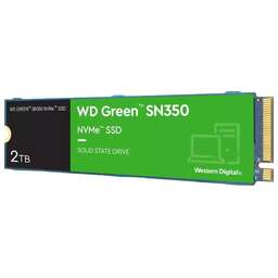 WD SSD накопитель Green SN350 S200T3G0C 2ТБ, M.2 2280, PCIe 3.0 x4, NVMe, M.2