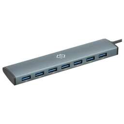 DIGMA Разветвитель USB-C HUB-7U3.0-UC-G 7порт. серый