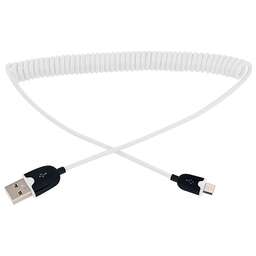 REXANT Кабель USB-A – micro USB, 2,4А, 1м, белый, витой
