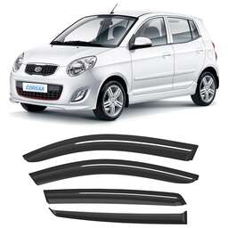 CORSAR Дефлекторы CORSAR Kia Picanto I 04-11 хетчбек, нак., 4шт DEF00501