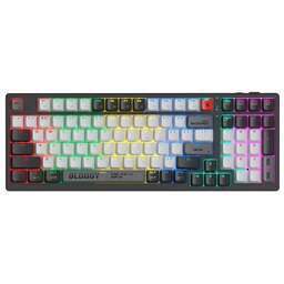 A4TECH Клавиатура WS98 механическая черный/серый USB беспроводная BT/Radio for gamer LED