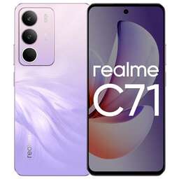 REALME Смартфон RMX5303 C71 128Gb 6Gb фиолетовый моноблок 3G 4G 2Sim 6.67" 720x1604 Android 15 50Mpix 802.11 a/b/g/n/ac NFC GPS GSM900/1800 GSM1900 FM