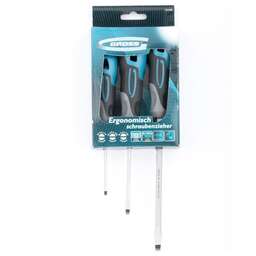 GROSS Набор отверток SL, 3 шт, S2, трехкомпонентная рукоятка