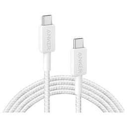 ANKER Кабель USB Type-C (m) - USB Type-C (m), 1.8м, в оплетке, белый [a81f6h21]