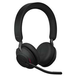 JABRA Гарнитура Evolve2 65, Link380a MS Stereo Stand Black, для компьютера/мобильных устройств, накладные, Bluetooth, черный [26599-999-989]