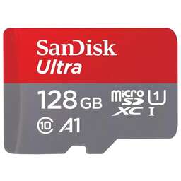 SANDISK Карта памяти Ultra UHS I 128GB MicroSD Card 140MB/s R for Smartphones. Цвет: черный