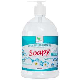 CLEAN&GREEN CG8096 Крем-мыло жидкое "Soapy" увлажняющее с дозатором 1000 мл.