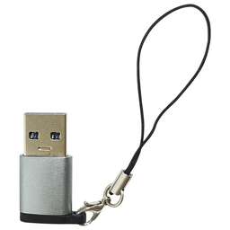 ATOM (31053) USB Type-C 3.1 - USB А 2.0, OTG, (гн/шт), серебряный
