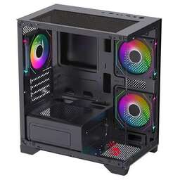 BLOODY Корпус mATX BD-CC103F, Mini-Tower, без БП, черный [bd-cc103f-bk]