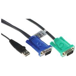 ATEN Кабель 2L-5203U VGA (m) VGA (m) 3м черный