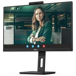 AOC Монитор 27" Pro Q27P3QW черный IPS LED 16:9 HDMI M/M Cam матовая HAS Piv 1000:1 350cd 178гр/178гр 2560x1440 75Hz DP QHD USB 6.6кг