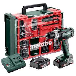 METABO Дрель-шуруповерт BS 18 L, 2Ач, с двумя аккумуляторами [602321710]