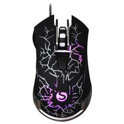 SUNWIND Мышь SW-M705G, игровая, оптическая, проводная, USB, черный [1422391]