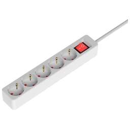 RITMIX Сетевой фильтр RM-550K, 5м, белый