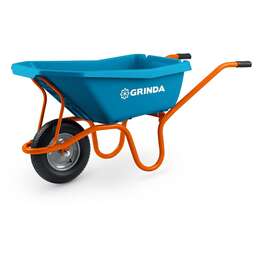 GRINDA GP-21, ударопрочный пластиковый кузов, 110 л, 180 кг, одноколесная, пневматическое колесо, тачка садовая PROLine (422408)