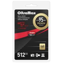 OLTRAMAX 512GB microSDXC Class 10 UHS-1 Premium (U3) [OM512GCSDXC10UHS-1-PrU3 w]