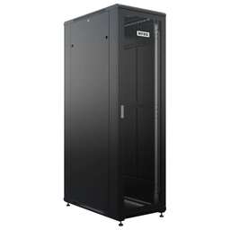 NTSS Шкаф серверный Премиум ( -R42U60100PD/PDD-BL) напольный 42U 600x1000мм пер.дв.перфор. задн.дв.перфор.2-хст. 900кг черный 910мм 111кг 1987мм IP20