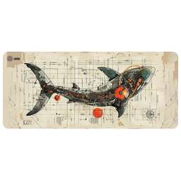 CACTUS Коврик для мыши Shark Кордура, 900х400х4мм [cs-mp-cor03xxl]