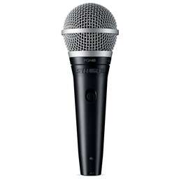 SHURE Микрофон проводной PGA48-XLR-E 4.6м черный/серебристый