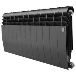 ROYAL THERMO Радиатор биметаллический BILINER B 350 Чёрный - 12 секц