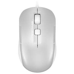 A4TECH Мышь Fstyler FM26 серебристый/белый оптическая 1600dpi USB для ноутбука 4but (FM26 USB (ICY WHITE))
