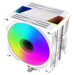 BLOODY Устройство охлаждения(кулер) BD-AC230-ARGB1 ARGB Soc-AM5/AM4/1200/1700/1851 белый 4-pin 22-32dB Al+Cu LCD 230W 715gr Ret (BD-AC230-ARGB1-WH)
