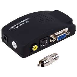 REXANT (17-6932) КОНВЕРТЕР BNC\RCA + S-VIDEO НА VGA (В КОМПЛЕКТЕ ПЕРЕХОДНИК ГН. BNC - ШТ. RCA)