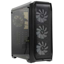 ZALMAN Корпус ATX N5 MF, Midi-Tower, без БП, черный [n5 mf black]