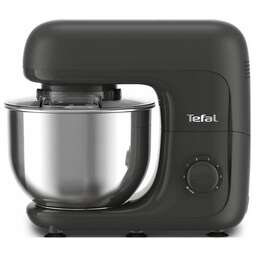 TEFAL Кухонная машина Bake Essential QB161H38, черный / серебристый