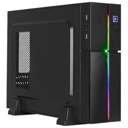 AEROCOOL Корпус mATX Playa Slim, Slim-Tower, без БП, черный