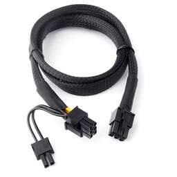 PREMIER Кабель питания 6-096-PSU-86, PCI-E 6+2pin (прямой) - PCI-E 6pin (прямой), 0.8м, пакет