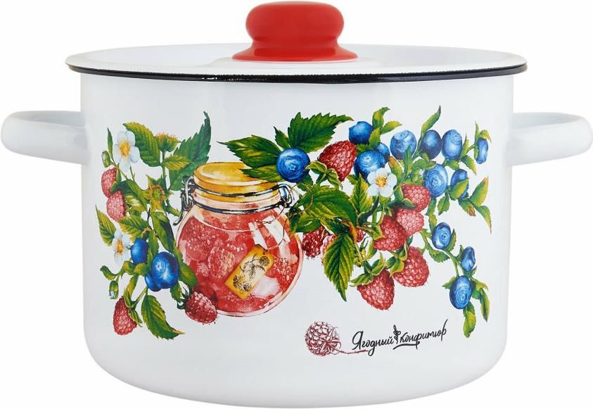 Кастрюля Appetite 1с15с/1 Конфитюр эмал цил 1,5л