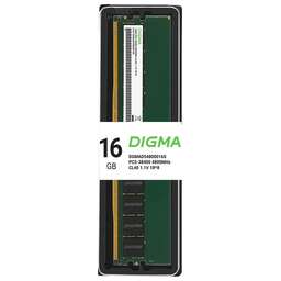 DIGMA Память DDR5 32GB 4800MHz DGMAD54800032D RTL PC5-38400 CL40 DIMM 288-pin 1.1В dual rank Ret