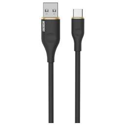AKSBERRY (6900307830017) X162 Liquid silicone USB-A -Type-C, черный