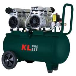 KLPRO Профессиональный бесшумный воздушный компрессор KLK50S2 (сеть, 1,5Квт, 8бар, 262л/мин, емкость 50л)