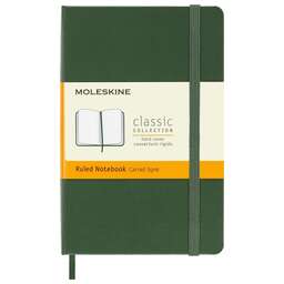 MOLESKINE Блокнот Classic, 192стр, в линейку, твердая обложка, зеленый [mm710k15]