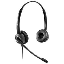 NONAME Гарнитура VT VT6200-D, для компьютера, накладные, проводные, черный / серебристый