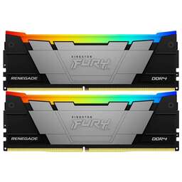 KINGSTON Память DDR4 2x8GB 3200MHz KF432C16RB2AK2/16 Fury Renegade RGB RTL Gaming PC4-25600 CL16 DIMM 288-pin 1.35В kit dual rank с радиатором Ret