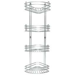 РОССИЯ RUS-385027-3 Zn Полка 3-ярусная угловая напольно-настенная