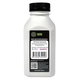 CACTUS Тонер CS-THPCHUM-100, для HP Color Universal CF540A/CF400A/CF410A/CF400A/CE310, пурпурный, 100грамм, флакон