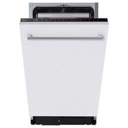 MIDEA Встраиваемая посудомоечная машина MID45S450i, узкая, ширина 44.8см, полновстраиваемая, загрузка 10 комплектов