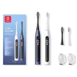 OCLEAN Набор электрических зубных щеток X Lite Duo Set N1801, насадки для щётки: 2 шт, цвет: синий и серый [c01000691]