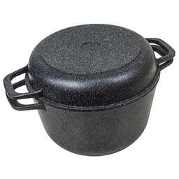 Panairo Harfe Black, 5 л, с крышкой-сковородой (HA-KAZ-5-AL-K/skv)