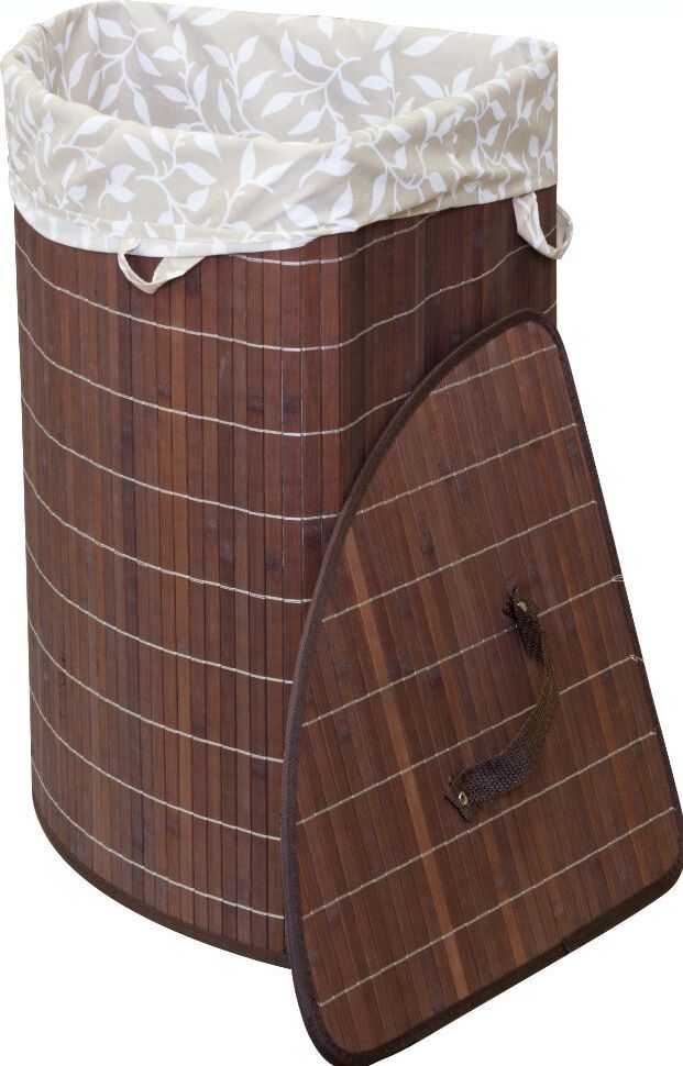 Корзина для белья РЫЖИЙ КОТ BLB-07-D, бамбук (312122)